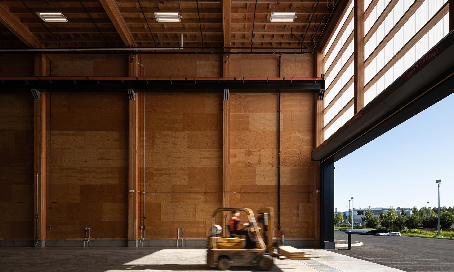 Oregon State University Forest Science Complex forklift