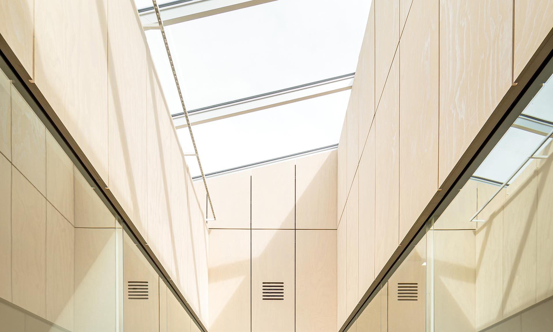 Oregon State University Forest Science Complex interior sky light